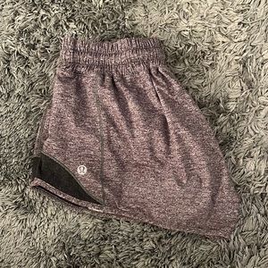 Lululemon hotty hot short 4in speckle gray!